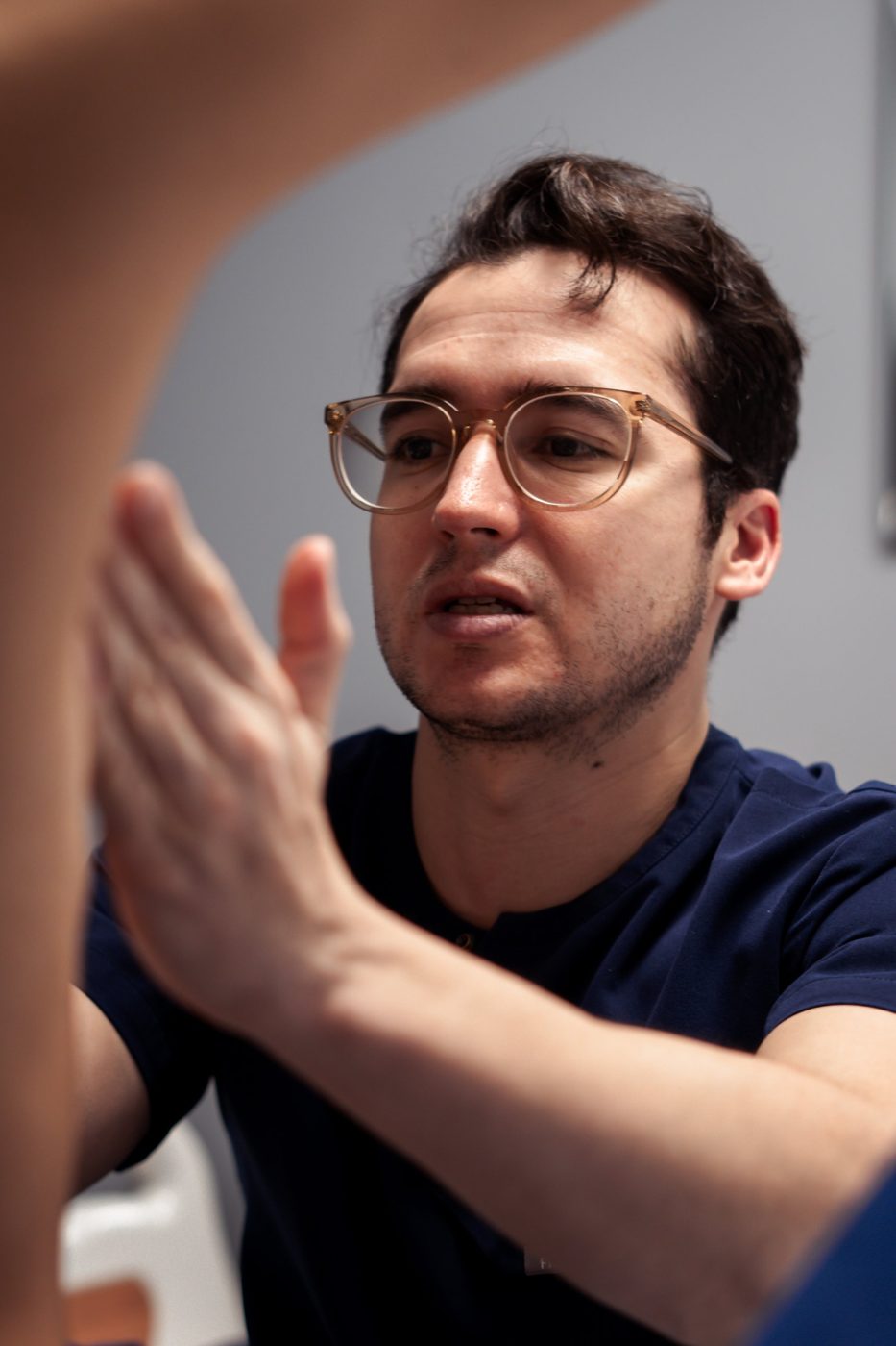 El Dr. Gerardo Lelevier en consulta